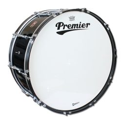 Premier 26 x 10 inch Traditional Series Marching Bass Drum - Ebony