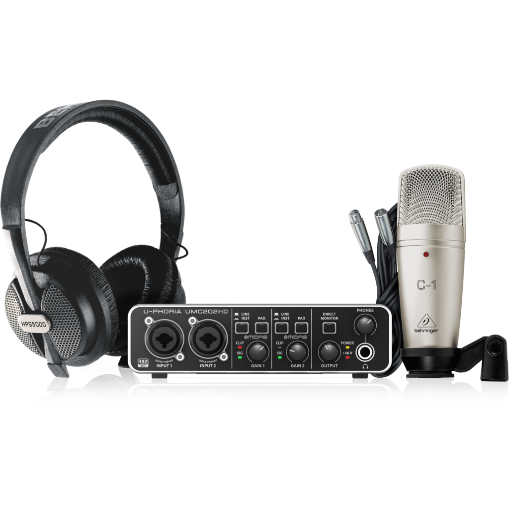 Behringer U-Phoria Studio Pro Recording/Podcasting Bundle
