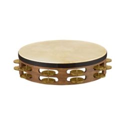 Meinl Tambourine Wood Brass 2 Row Goat Skin