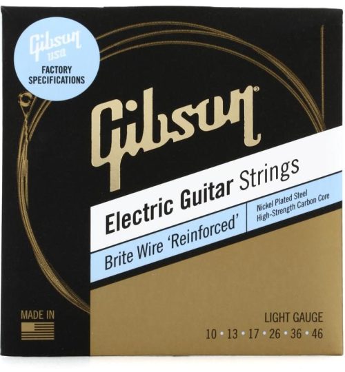 Gibson Brite Wire Reinforced Electric Guitar Strings - .010 - .046 Light