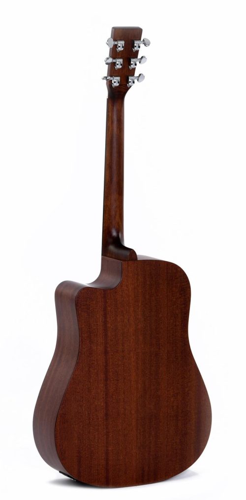 Sigma DMC-15E - Natural Satin Acoustic Electric Guitar - Image 3