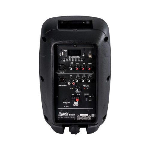 Hybrid PA8B Portable 40W 8 inch Portable, Battery-Operated, Full-Range, All-In-One PA Speaker - Image 3