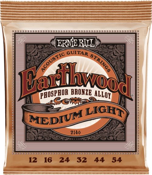 Ernie Ball Earthwood Phosphor Bronze Acoustic Guitar Strings – (12-54)