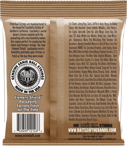 Ernie Ball Earthwood Phosphor Bronze Acoustic Guitar Strings – (12-54) - Image 2