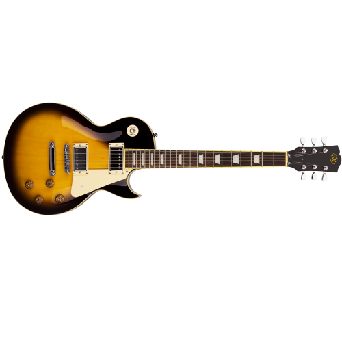 SX Les Paul Style Electric Guitar Kit - Vintage Sunburst - Image 2
