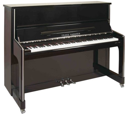Sandner Upright Piano Black Satin SP210B