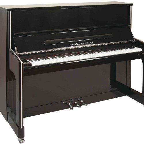 Sandner Upright Piano Black Satin SP210B