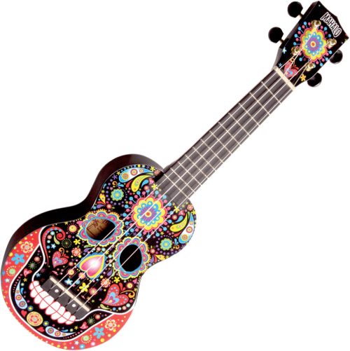 Mahalo Art Soprano Ukulele - Day of the Dead Graphic - Image 2