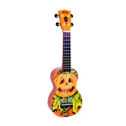 Mahalo MA1MAOR Art Series Halloween Soprano Ukulele (Orange)