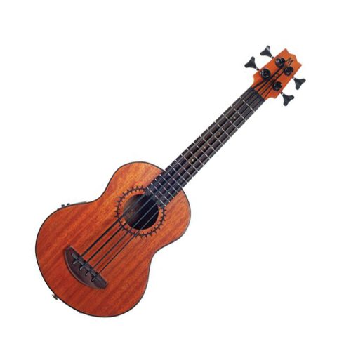 Mahalo MB1TBR Bass Ukulele With Pickup (Transparent Brown)