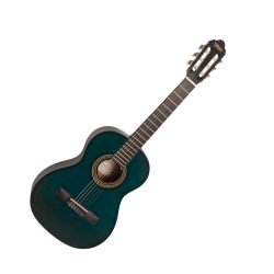 Valencia Classical 3/4 Guitar - Transparent Blue