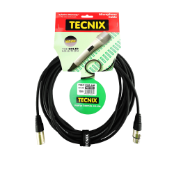 Tecnix 10m XLR M-F XLR Mic Cable