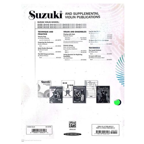Suzuki Violin School Volume 3 Revised Edition - Image 2