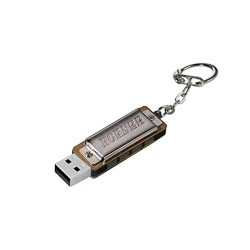 Hohner 041978 USB Mini Harmonica with Keychain