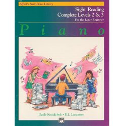 Alfred's Basic Piano Library -Sight Reading Book Complete Level 2 and 3