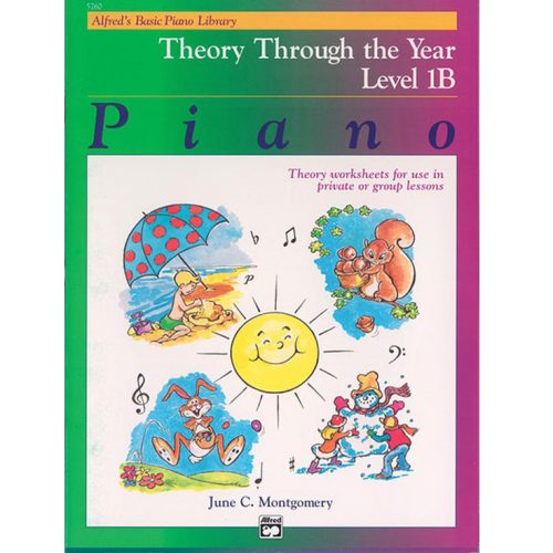 Alfred's Basic Piano Library - Theory Through the Year Book 1B