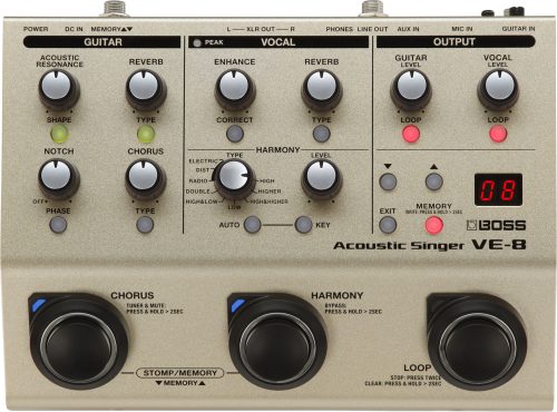 Boss VE-8 Acoustic Singer Effects Processor Pedal - Image 2