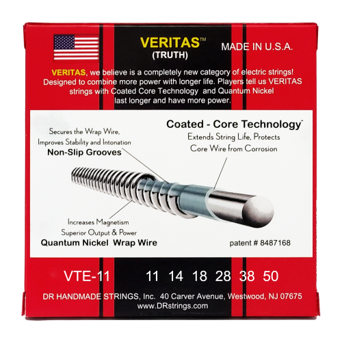DR Strings VTE-11 Veritas Heavy Electric Guitar Strings 11-50 - Image 3