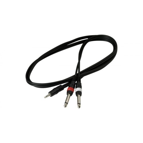 Warwick RockCable Patch Cable - 2 x TS Jack 6.3 mm to TRS Jack 3.5 mm - 3 m