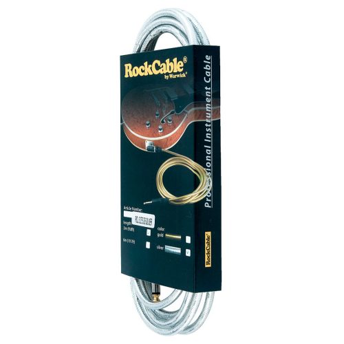Warwick RockCable Series 3m Jack to Jack Instrument Cable - Silver