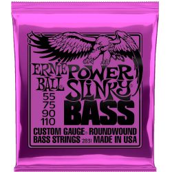 Ernie Ball 2831 Power Slinky Nickel Wound Electric Bass Strings - .055-.110