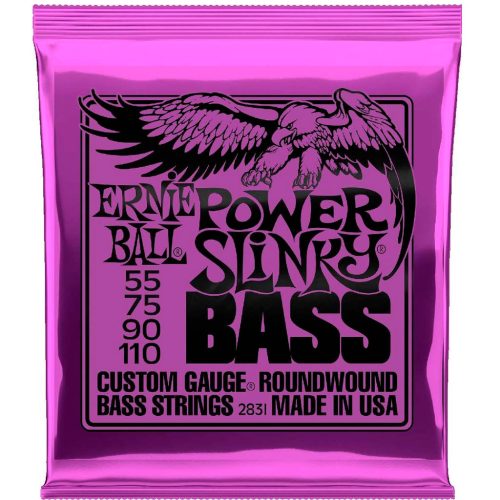 Ernie Ball 2831 Power Slinky Nickel Wound Electric Bass Strings - .055-.110
