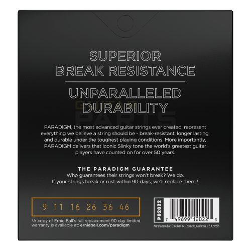 Ernie Ball 2022 Paradigm Electric Guitar Strings, Hybrid Slinky (9-46) - Image 2