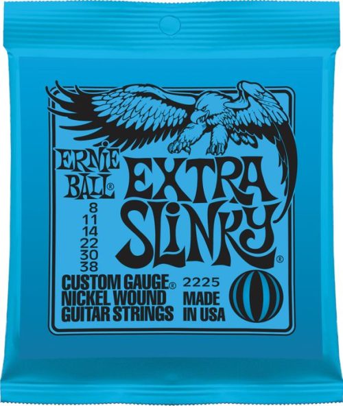 Ernie Ball Extra Slinky Nickel Wound Electric Strings - .008-.038