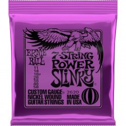 Ernie Ball Power Slinky 7-string Nickel Wound Electric Guitar Strings - .011-.058