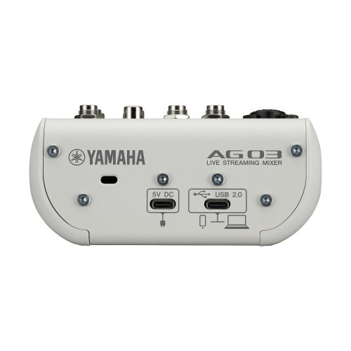 Yamaha AG03 Mk2 3-channel Mixer and USB Interface - White - Image 3