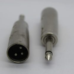 Cyberdyne XLR (Cannon) Male to 6.35mm Mono Male Adaptor