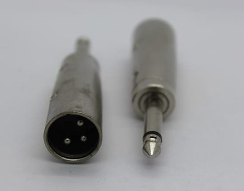 Cyberdyne XLR (Cannon) Male to 6.35mm Mono Male Adaptor