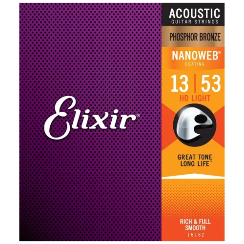 Elixir Strings Phosphor Bronze Light HD 13-53