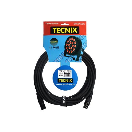 Tecnix 3Pin Digital DMX Cable XLR to XLR -10m
