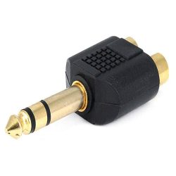Kolitron Adaptor 2XRCA-6.3MM Mono