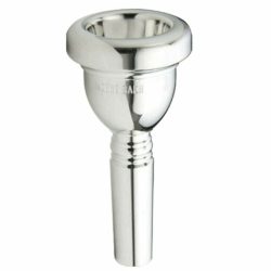 Bach 350 Classic Series Silver-plated Small Shank Trombone Mouthpiece - 6-1/2AL