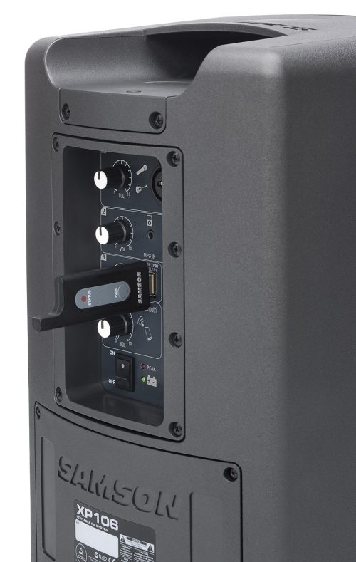 Samson Expedition XP106w Portable PA System with Wireless Mic and BT - Image 3