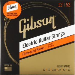 Gibson Flatwound Electric Guitar Strings - .012-.052 Light Gauge
