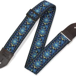 Levy's M8 2" Jacquard Weave Vintage Hootenanny Guitar Strap - Funky Blue