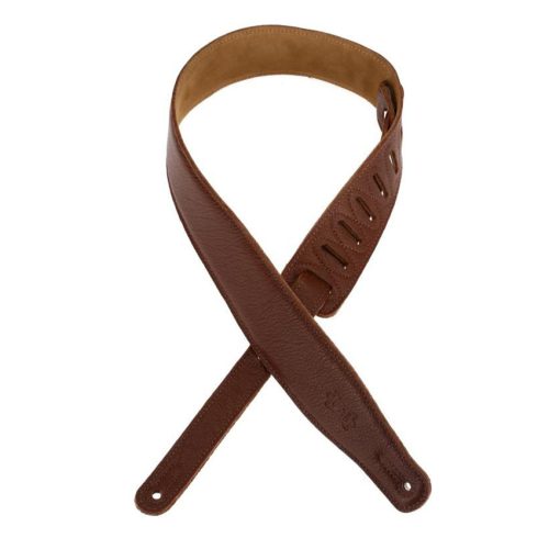 Levy's M26GF Garment Leather Guitar Strap - Brown