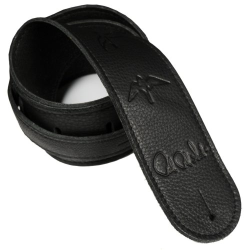 PRS Leather Bird Strap - Black 2.5 inch-wide Soft Leather Guitar Strap