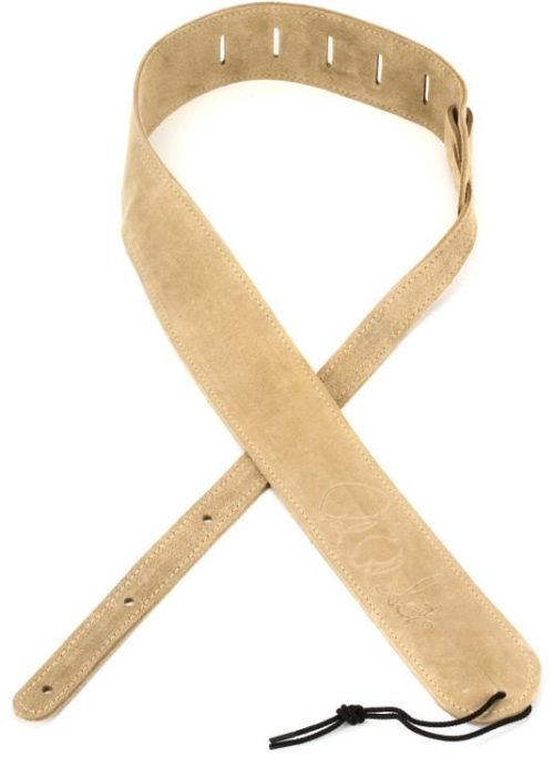 PRS Suede Signature Strap - Tan 2.5"-wide Soft Suede Guitar Strap - Image 2