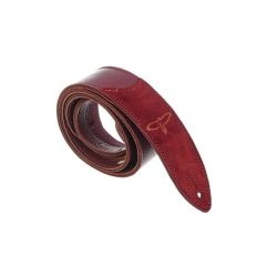 PRS Premium Leather Strap - Burgundy 2"-wide Premium Leather Guitar Strap