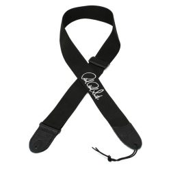 PRS Poly Strap Signature - Black/Silver 2"-wide Polyester Guitar Strap