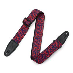 Levy's Strap 2" Poly Skulls Red