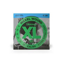D'Addario EXL130 Nickel Wound Electric Strings - .008-.038 Extra Super Light