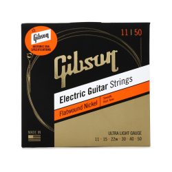 Gibson Flatwound Electric Guitar Strings - .011-.050 Ultra-Light Gauge