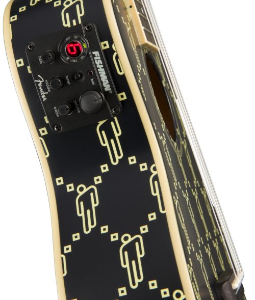 Fender Billie Eilish Limited Edition Signature Concert Ukulele with pickup (Black) - Image 4