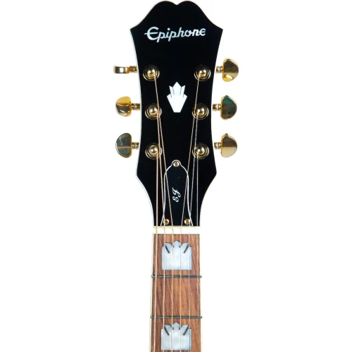 Epiphone J-200EC Studio Acoustic-Electric Guitar - Black - Image 7