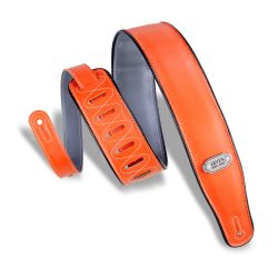 Levy's M26VP Reversible Vinyl Guitar Strap - Orange/Gray
